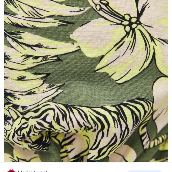 NWT! Bershka small tropical tiger print jumpsuit - Picture 7 of 12